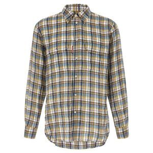 Dsquared² Multicolor Linen Men's Blouse